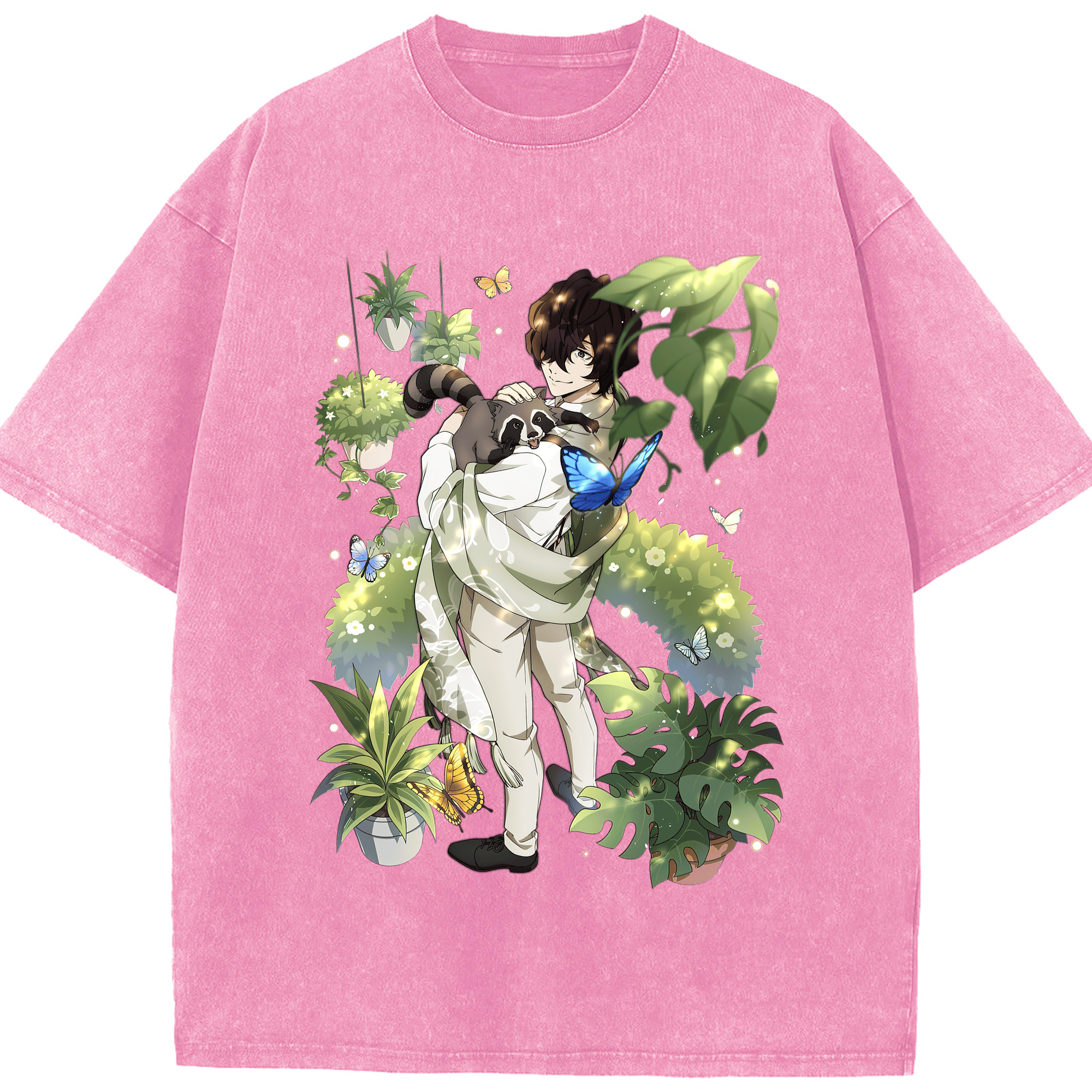 （画像用） 文豪ストレイドッグス Bungo Stray Dogs 綿100% ヴィンテージ風 半袖Tシャツ（フロントプリント）